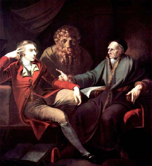 Henry Fuseli The artist in conversation with Johann Jakob Bodmer oil painting image